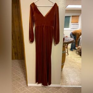 Brand new, never been worn. Bridesmaid dress. Revelry. Rust color.